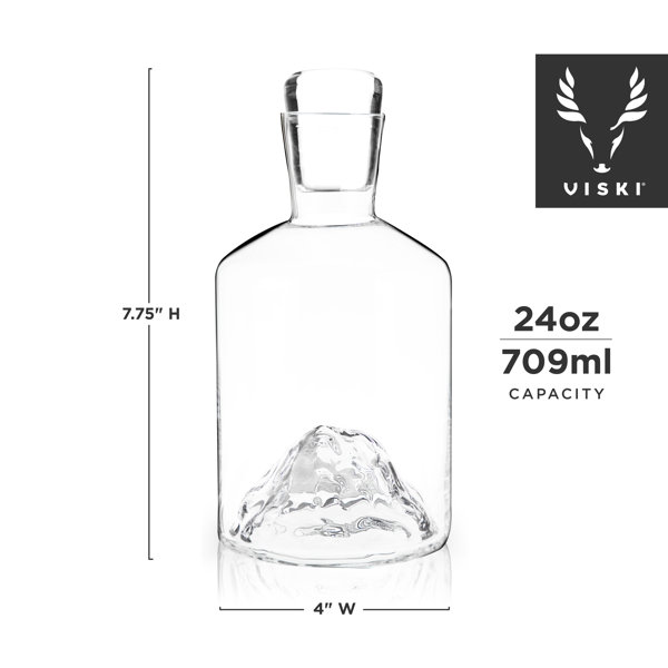 Viski Mountain Liquor Decanter, Set Of 1, 24Oz, Viski Wayfair